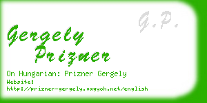 gergely prizner business card
